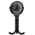 Black flexible tripod clip-on fan with bendable legs