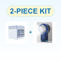 The Cooling Duo Bundle: portable air cooler and misting fan 2-piece kit